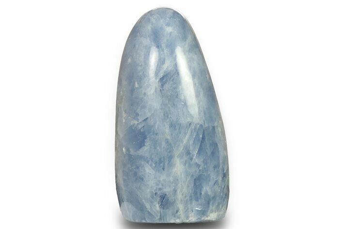 Polished, Free-Standing Blue Calcite - Madagascar #290322